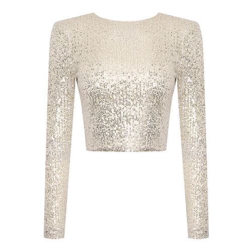 Women's Top Sequins Breathable Polyester For Festive Occasions