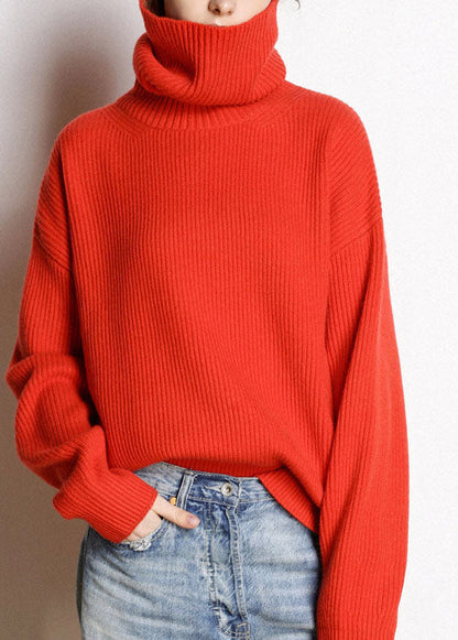 Women's Top Turtle Neck Knitted Comfortable for Casual and Formal Occasions