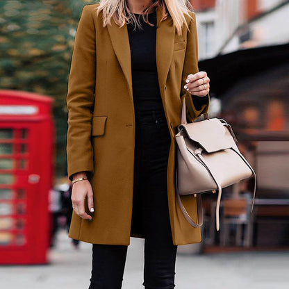 Women's Trench Coat Double Layered With Classic Details