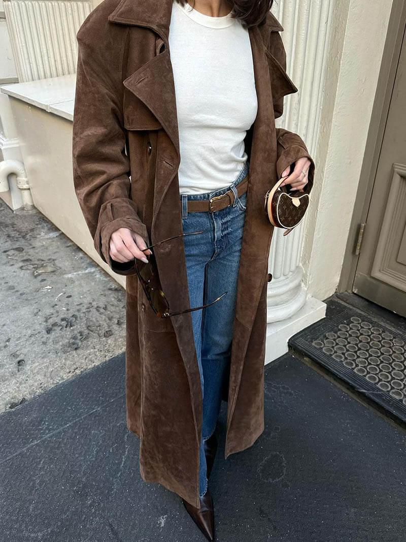 Women's Trench Coat Long Stylish