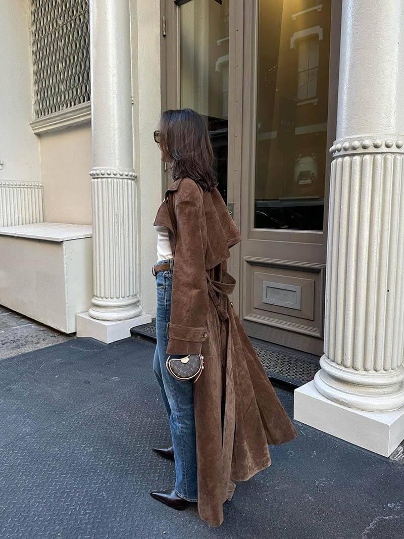 Women's Trench Coat Long Stylish