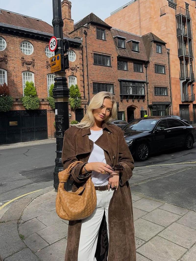 Women's Trench Coat Long Stylish