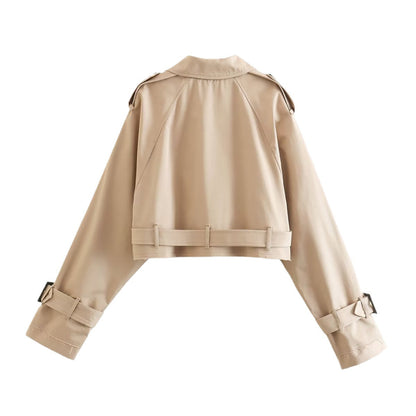 Women's Trench Coat Short Stylish