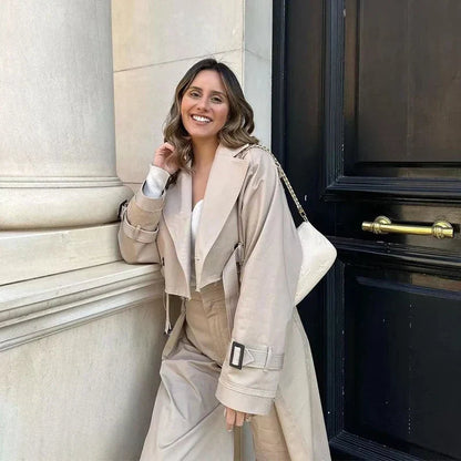 Women's Trench Coat Short Stylish