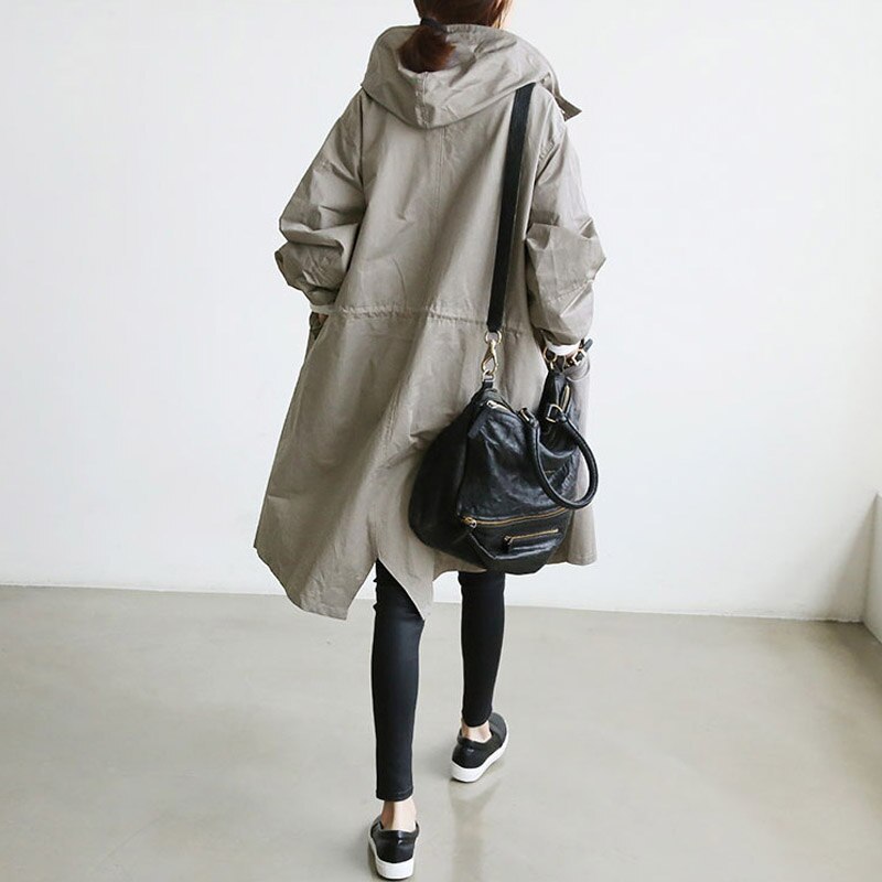 Women's Trench Coat Water Repellent Long Style
