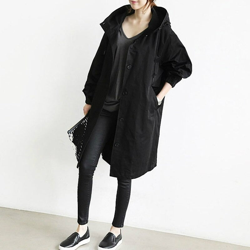 Women's Trench Coat Water Repellent Long Style