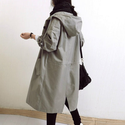 Women's Trench Coat Water Repellent Long Style