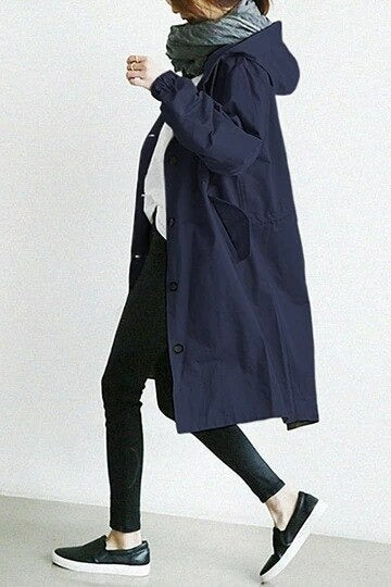 Women's Trench Coat Water Repellent Long Style