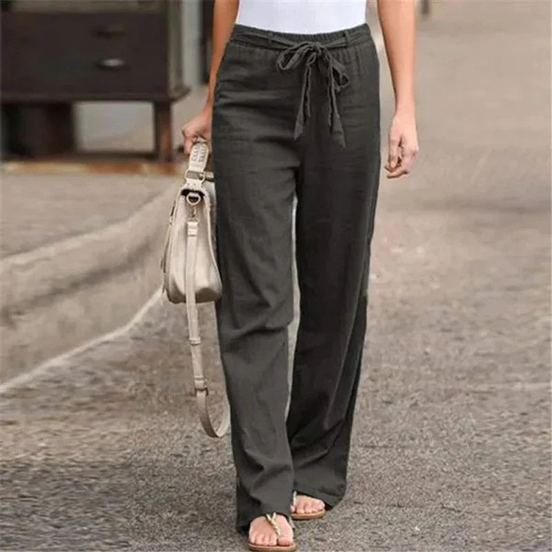 Women's Trousers Loose Straight Fit