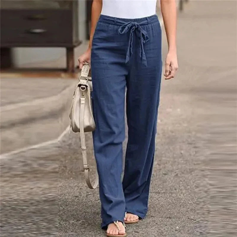 Women's Trousers Loose Straight Fit