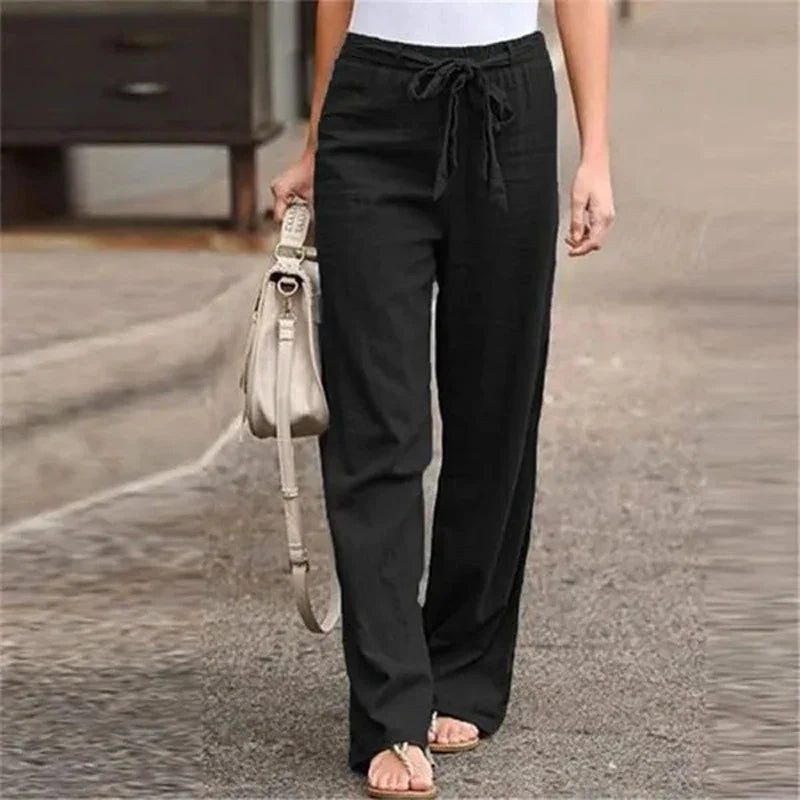 Women's Trousers Loose Straight Fit