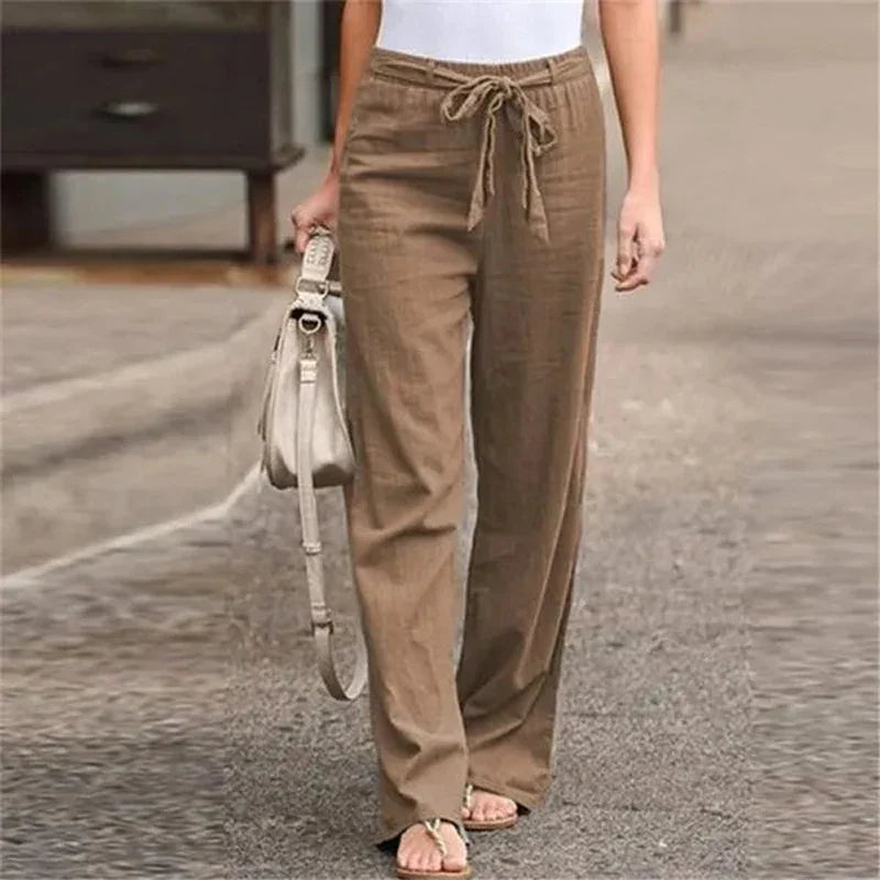 Women's Trousers Loose Straight Fit