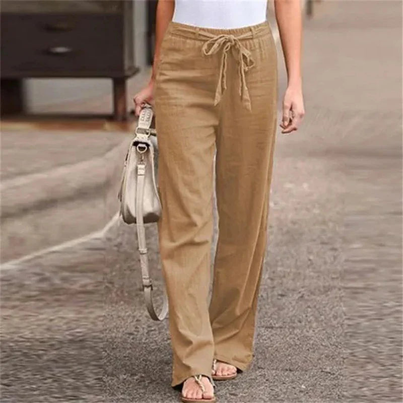Women's Trousers Loose Straight Fit