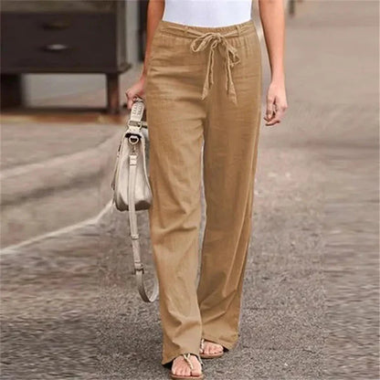 Women's Trousers Loose Straight Fit