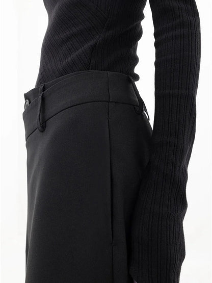 Women's Trousers Modern Fit Asymmetric Waistband Soft Breathable Material