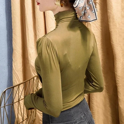 Women's Turtleneck Elegant Cotton