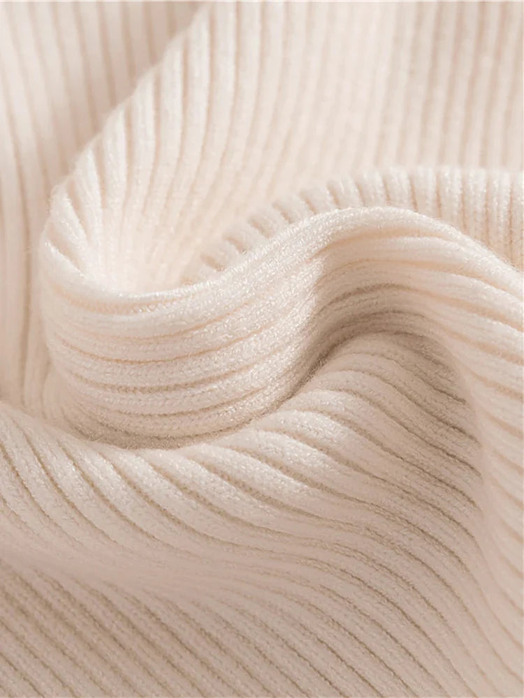 Women's Turtleneck Sweater Knitted Soft Cashmere for Autumn and Winter