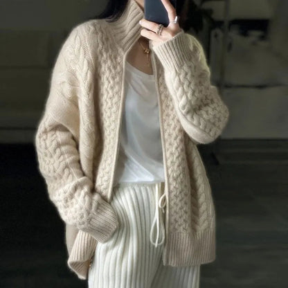 Women's Turtleneck Sweater in Kashmir Style