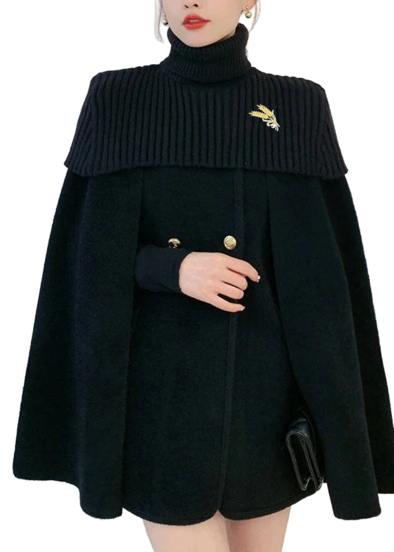 Women's Two Piece Set With Cape And Cloud Coats