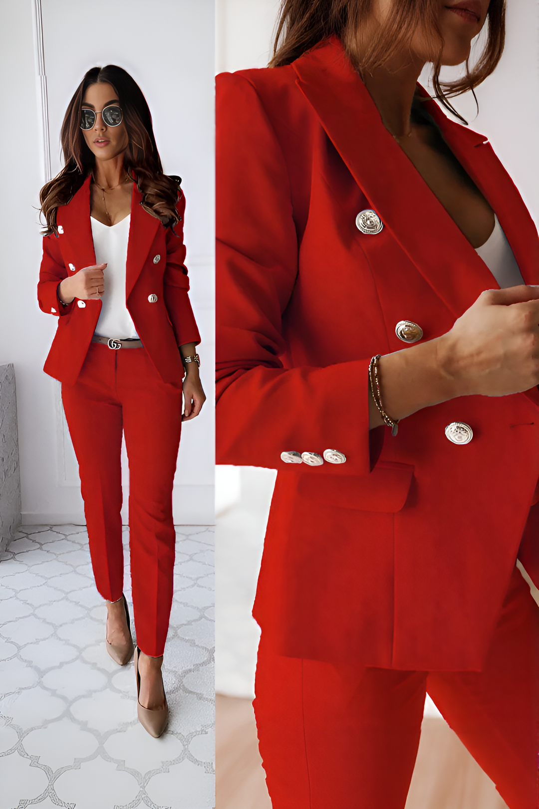 Women's Two-piece Set Blazer and Trousers Modern