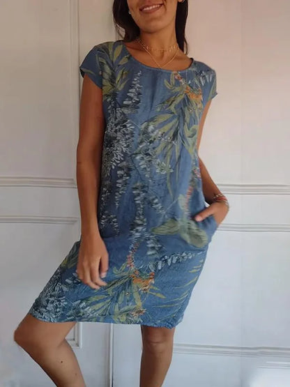 Women's Two-piece Set Stylish Cotton Linen Look for Casual and Formal Occasions