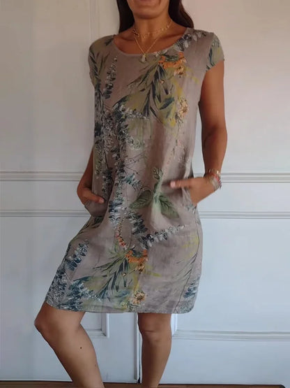 Women's Two-piece Set Stylish Cotton Linen Look for Casual and Formal Occasions