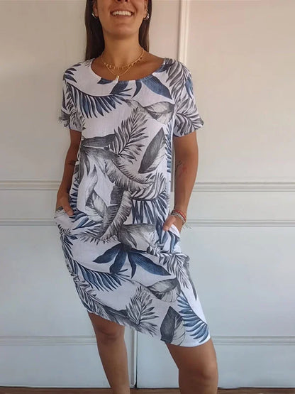 Women's Two-piece Set Stylish Cotton Linen Look for Casual and Formal Occasions