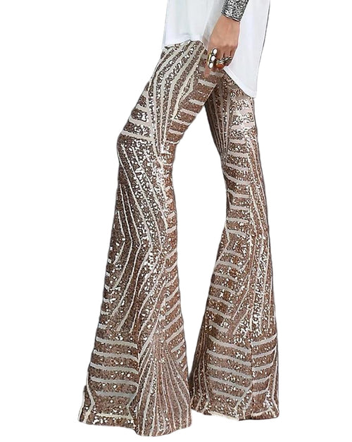Women's Utsvängde Trousers with Glittering Details