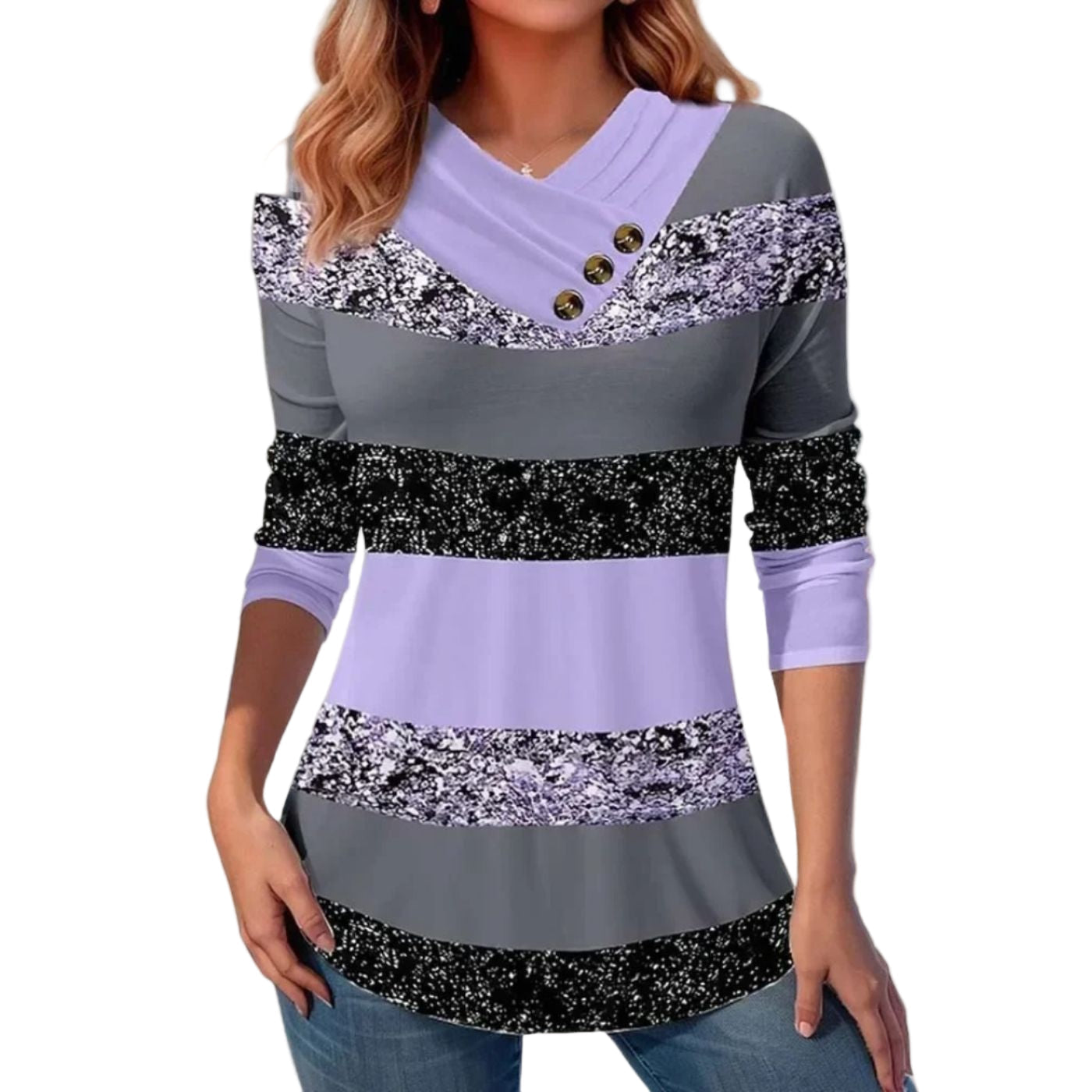 Women's V-neck Sweater Fine Knit Casual Style