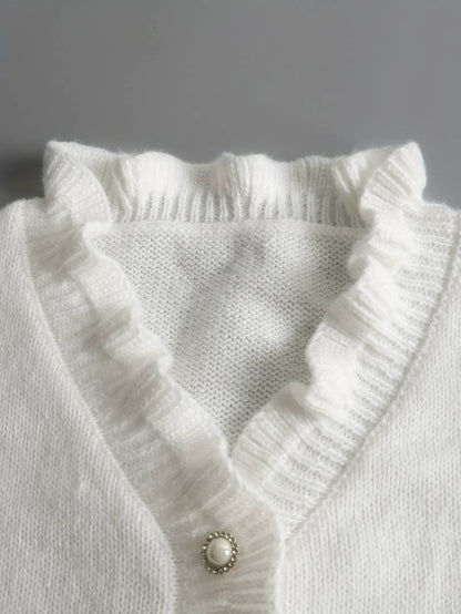Women's V-neck jumper Luxury Material