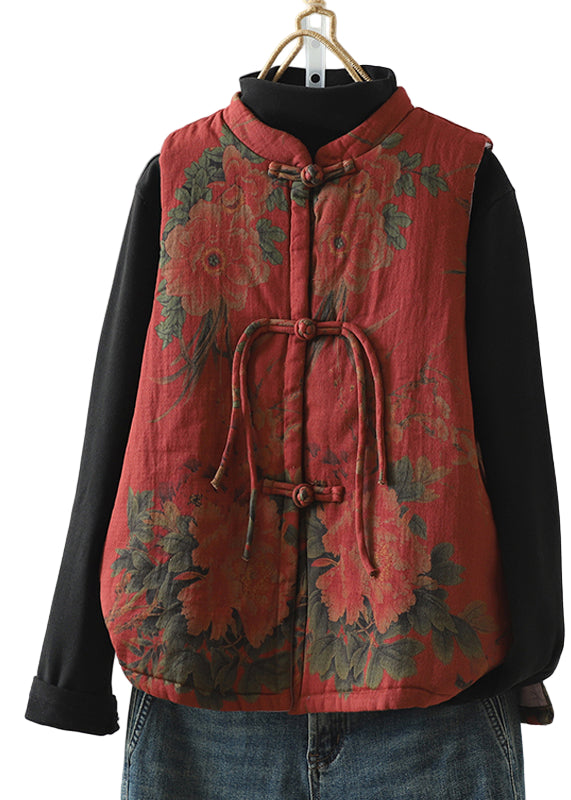 Women's Vintage Vest with Fringe and Patchwork
