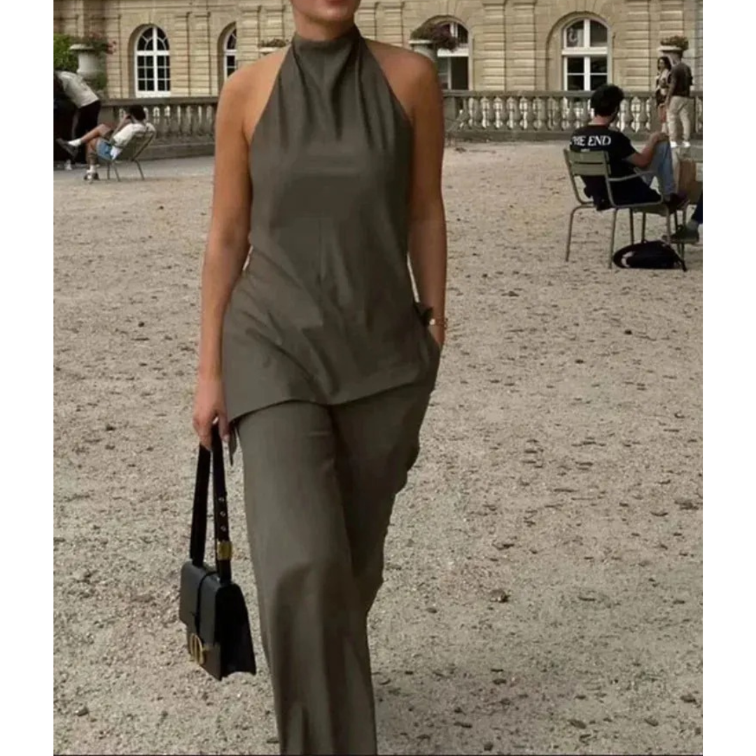 Women's Vintage tank top and trouser set
