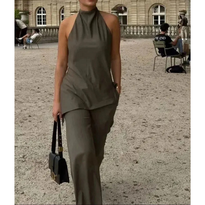 Women's Vintage tank top and trouser set