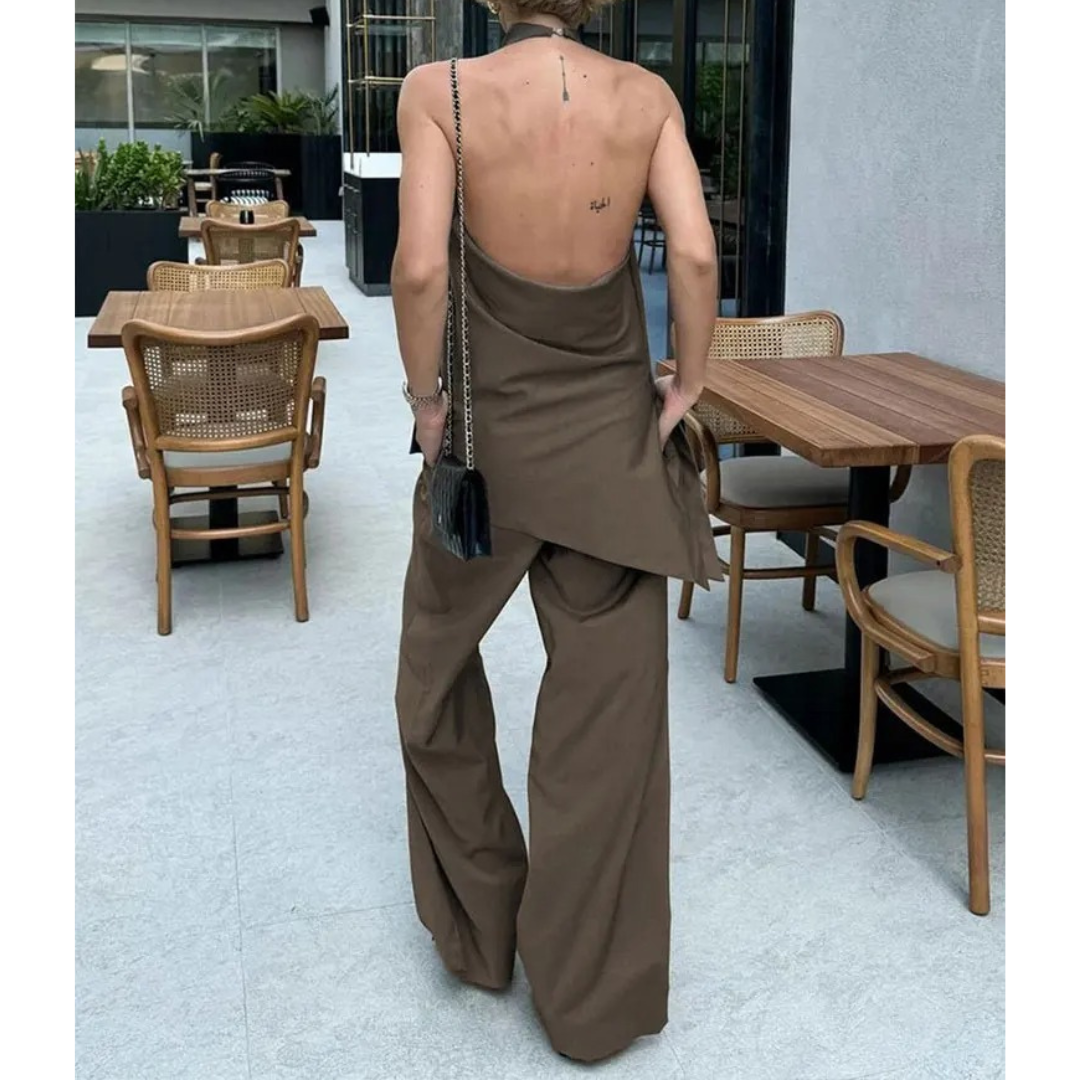 Women's Vintage tank top and trouser set