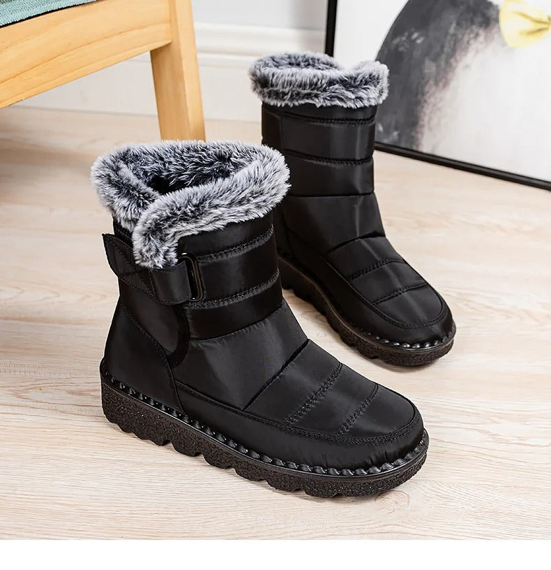 Women's Warm Cotton Fur Ankle Boots