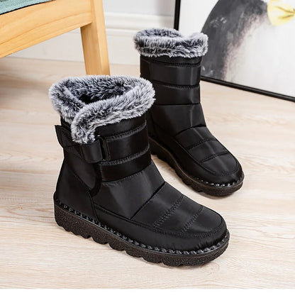 Women's Warm Cotton Fur Ankle Boots