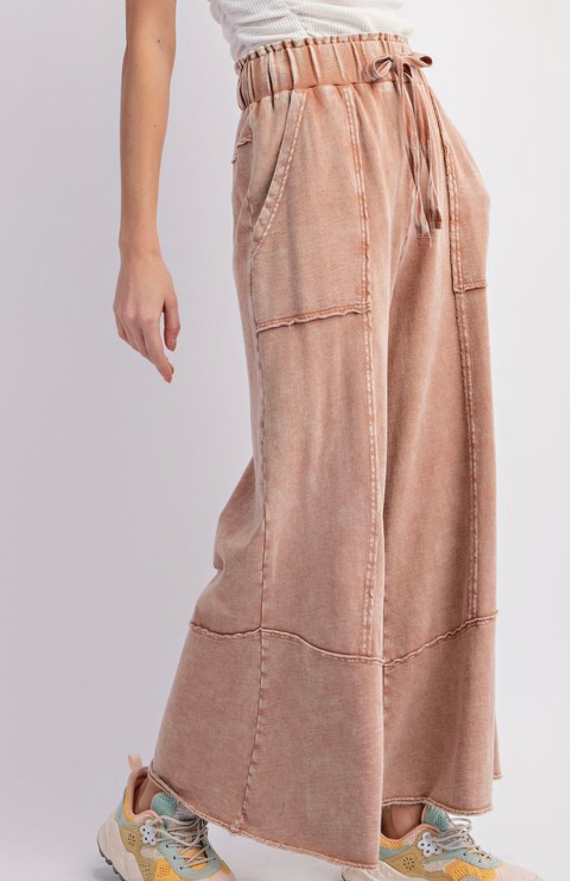 Women's Wide Terry Knit trousers