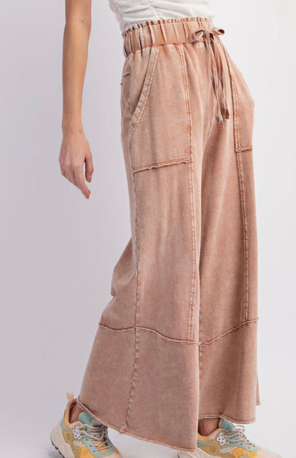 Women's Wide Terry Knit trousers