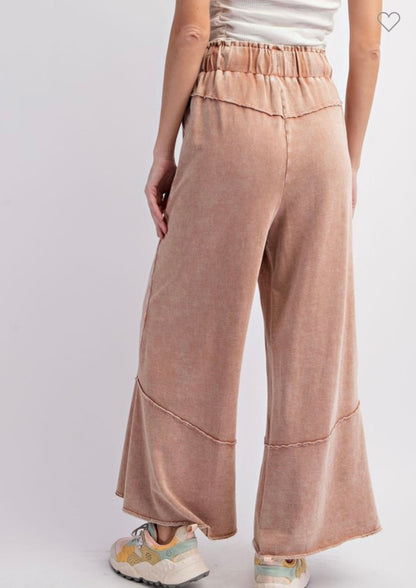 Women's Wide Terry Knit trousers