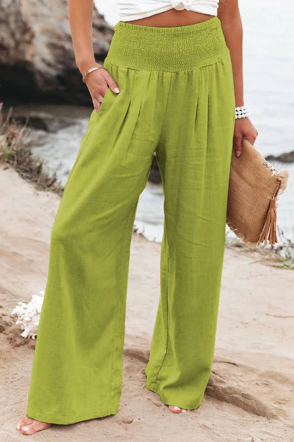 Women's Wide Trousers Breathable Nylon Cotton Polyester