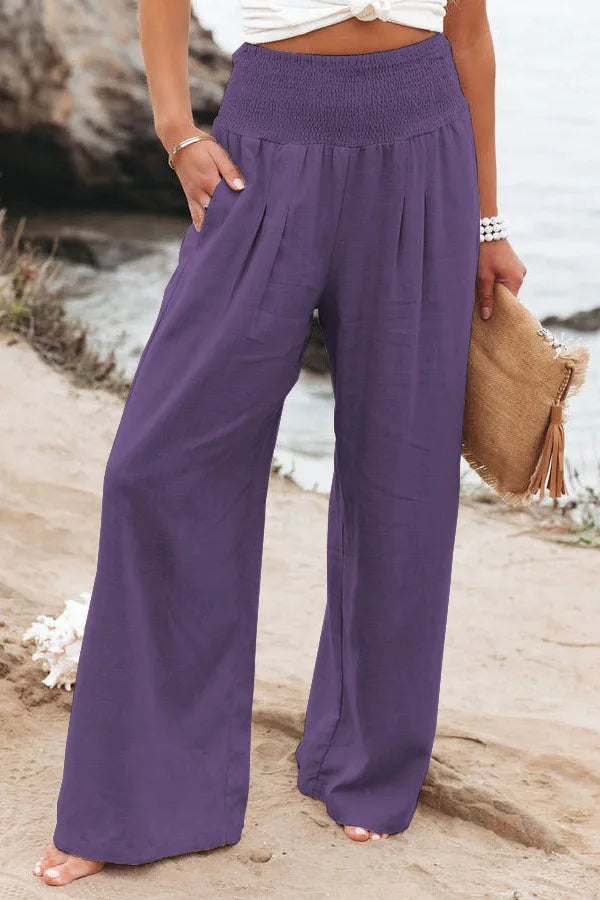 Women's Wide Trousers Breathable Nylon Cotton Polyester