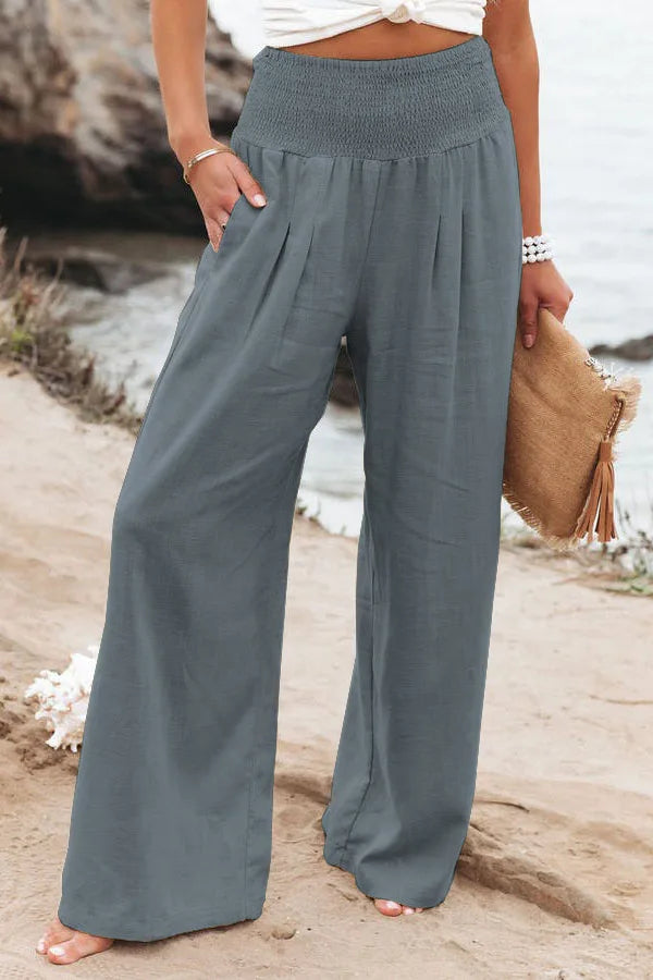 Women's Wide Trousers Breathable Nylon Cotton Polyester