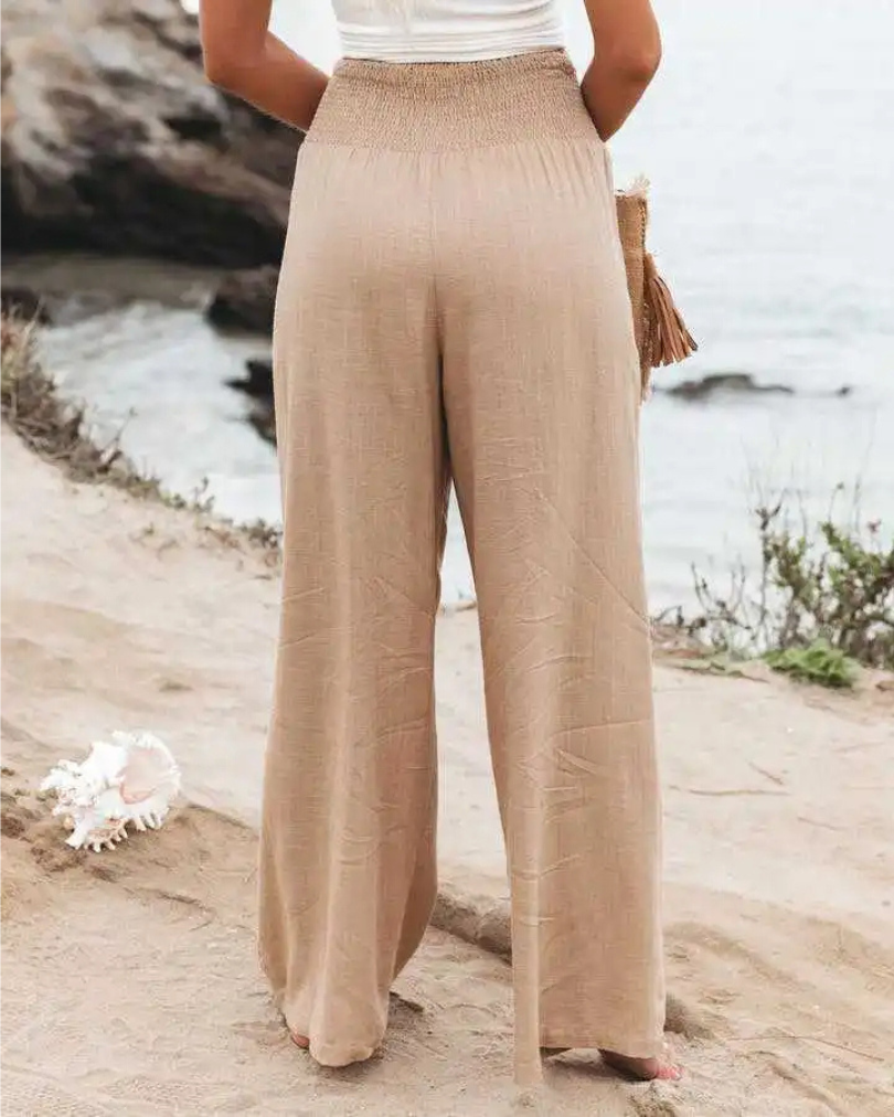 Women's Wide Trousers Breathable Nylon Cotton Polyester
