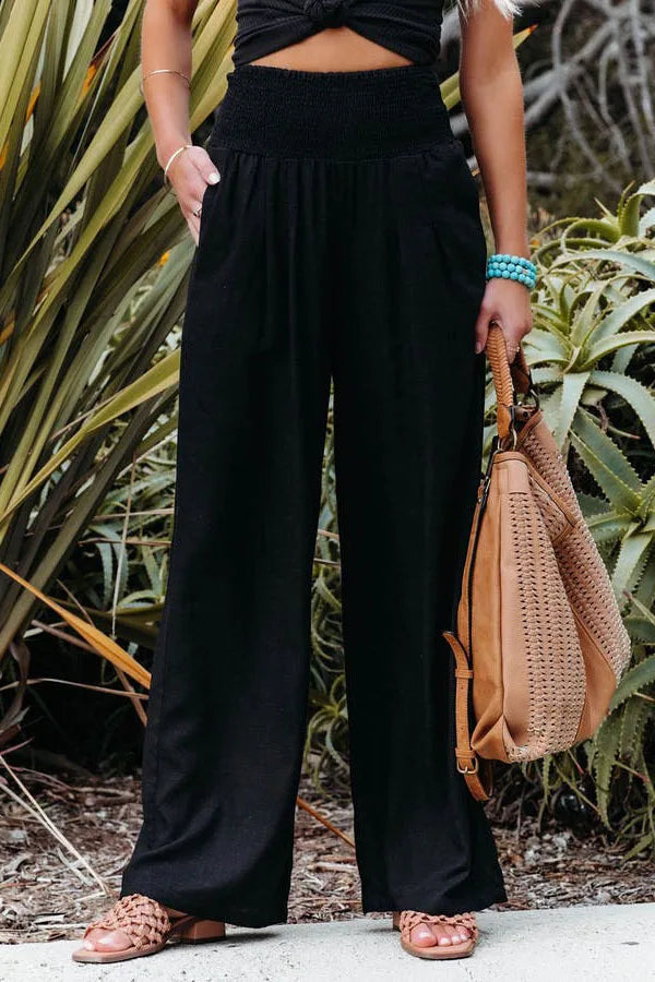 Women's Wide Trousers Breathable Nylon Cotton Polyester
