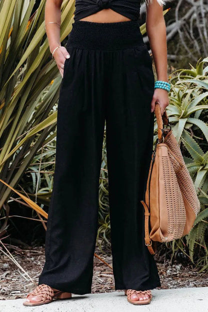 Women's Wide Trousers Breathable Nylon Cotton Polyester