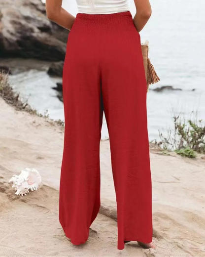Women's Wide Trousers Breathable Nylon Cotton Polyester