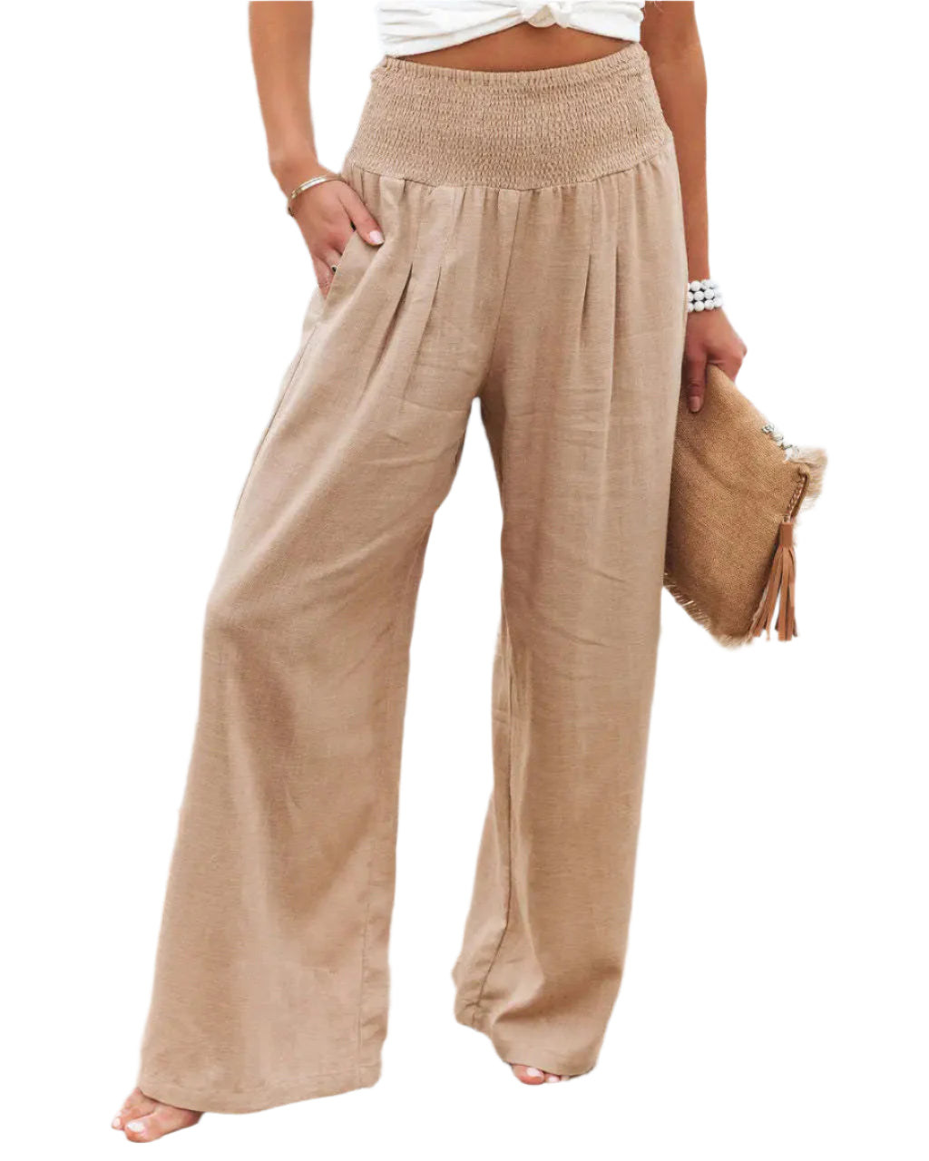 Women's Wide Trousers Breathable Nylon Cotton Polyester
