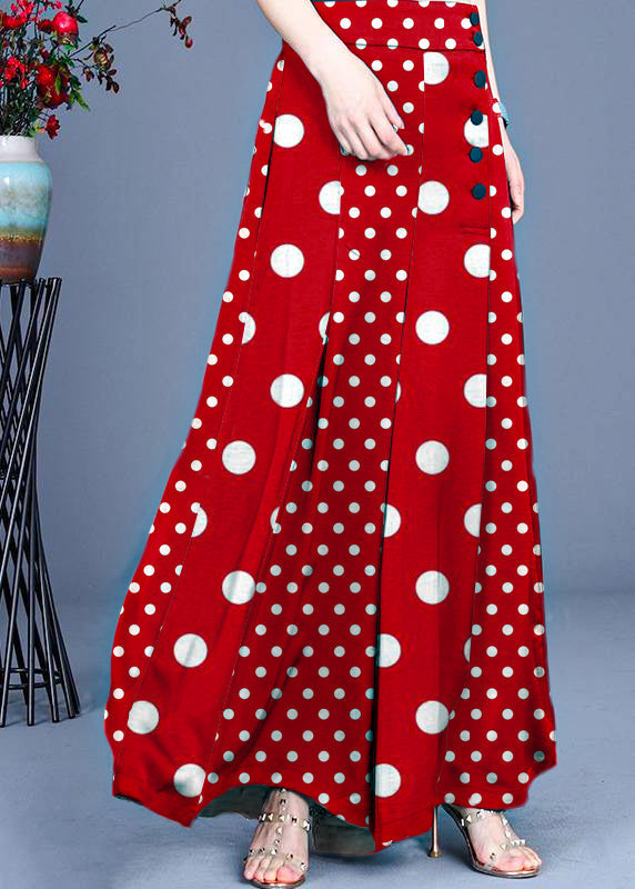 Women's Wide Trousers with Buttons