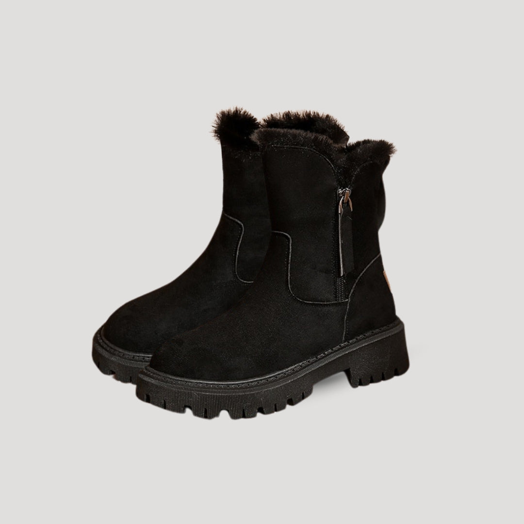 Women's Winter Boots Ankle High With Soft Inner Lining and Solid Sole