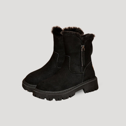 Women's Winter Boots Ankle High With Soft Inner Lining and Solid Sole